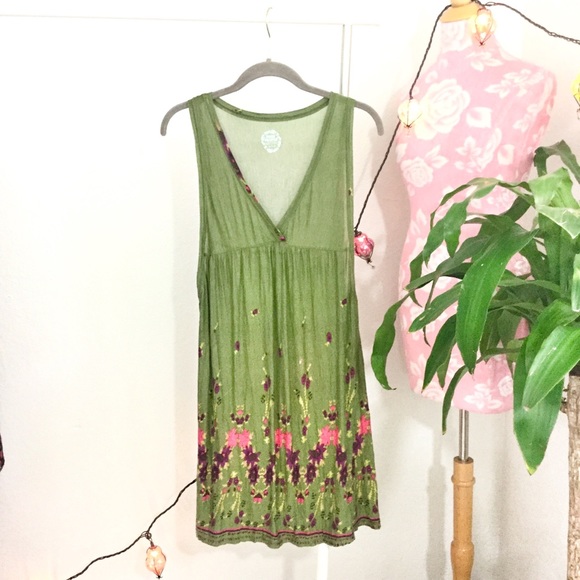 Free People Other - Free People Floral Swim Cover Tank Top